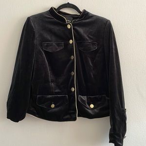 Velvet and Gold trim and buttons